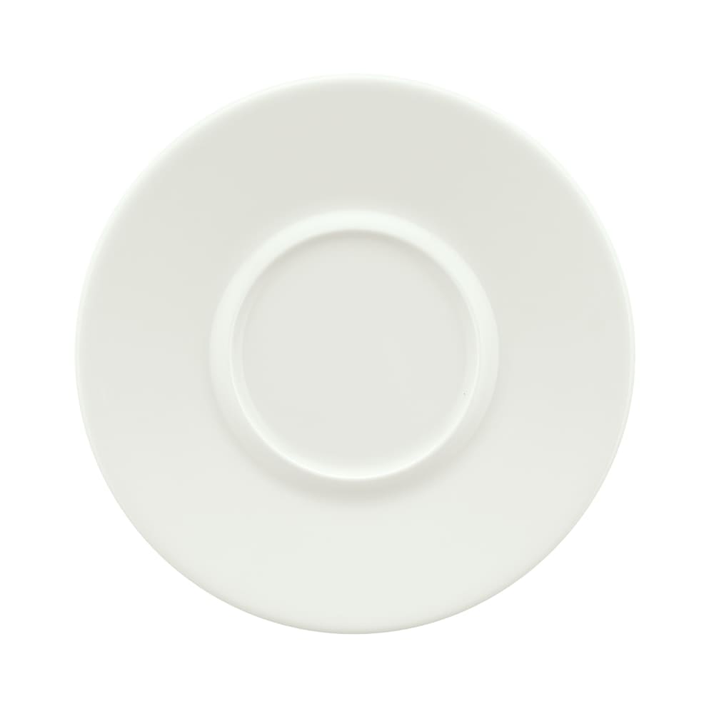 Libbey 9306918 6 1/8" Round Creative Complements Saucer - Porcelain, Continental White™