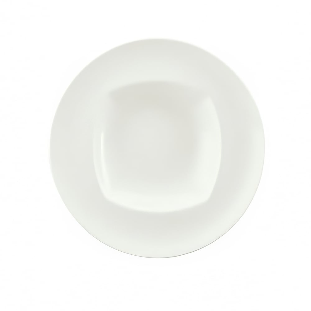 Schonwald 6 3/4 oz Round Porcelain Soup Bowl - Event Pattern, White (9320122)
