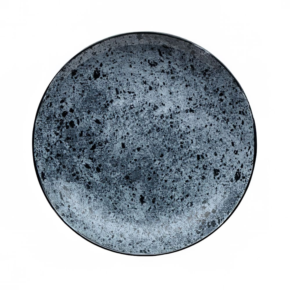 Schonwald 7 7/8" Round Shabby Chic Plate - Coupe, Porcelain, Blue Stone (9331221-63076)