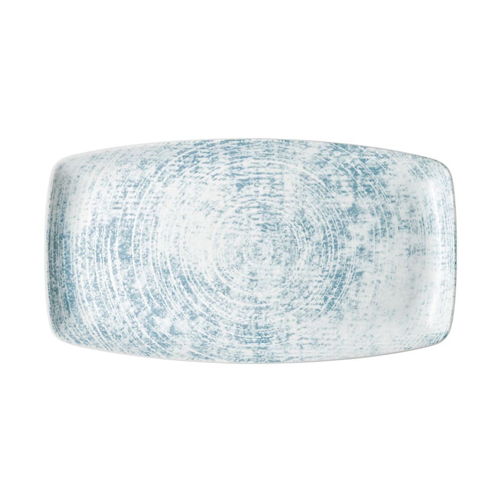 Schonwald 14 1/8" x 7 7/8" Oblong Shabby Chic Platter - Porcelain, Structure Blue (9332336-63072)