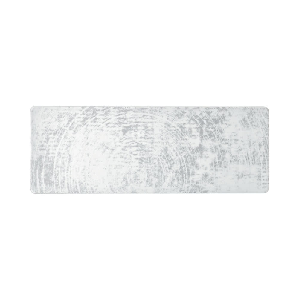 Schonwald Rectangular Shabby Chic Platter - 11 3/4" x 4 1/4", Porcelain, Structure Gray (9332630-63070)
