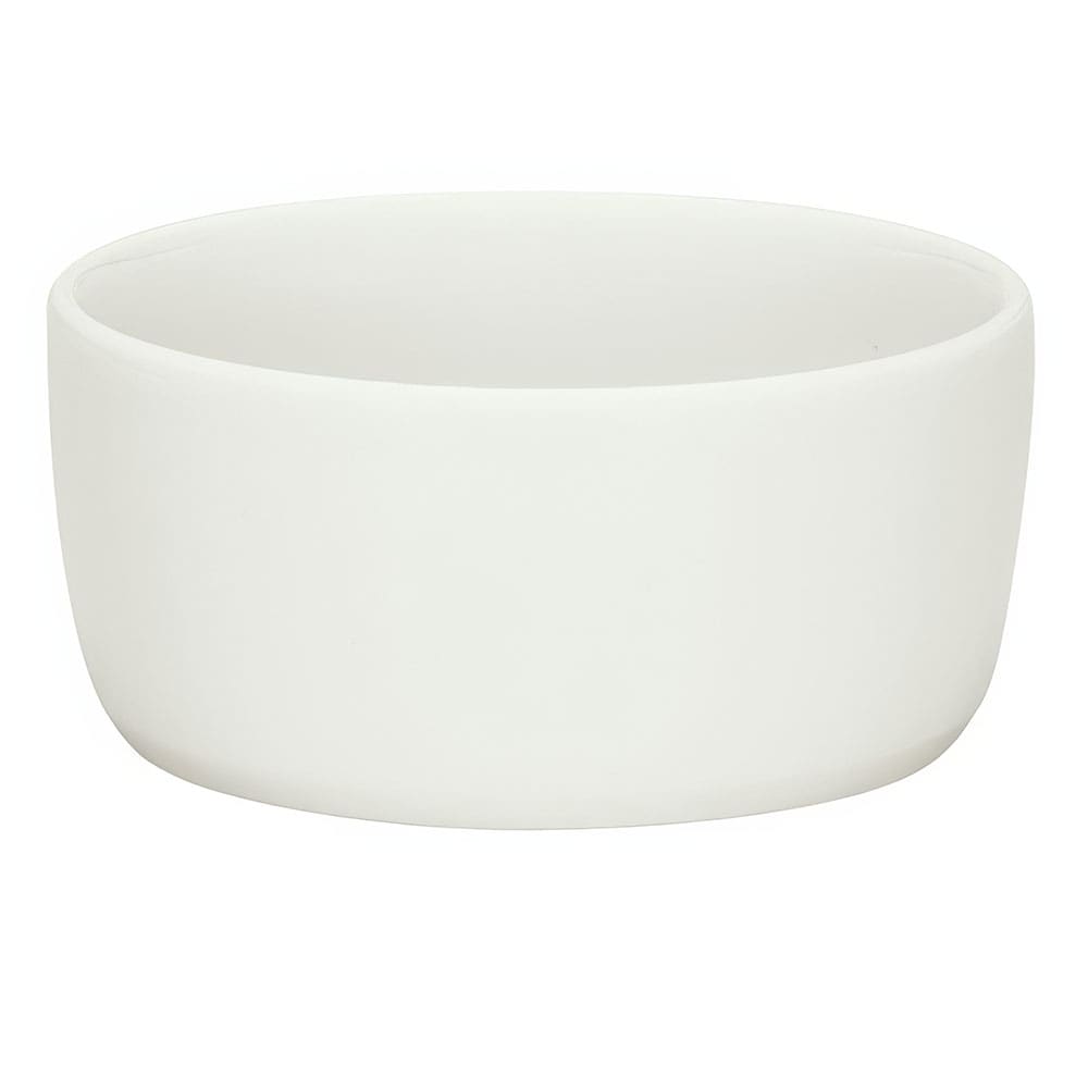 Schonwald 1 1/4 oz Porcelain Dip Dish - Creative Complements Pattern, White (9336007)