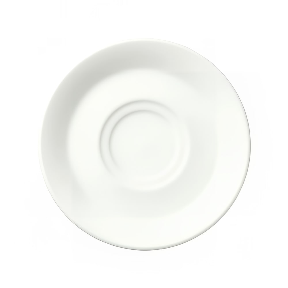 Libbey 950033588 5 7/8" Round Saucer w/ Cirrus Pattern & American Shape, Alumina Body