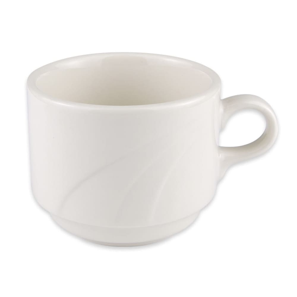 Libbey 950038123 8 1/2 oz Stacking Cup w/ 3 Swirls, Cascade Pattern, Flint Body