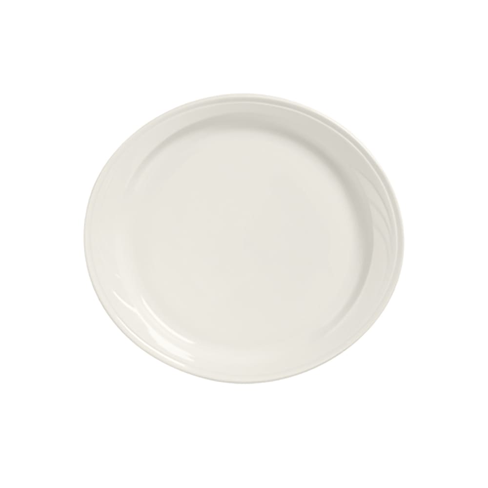 Libbey 950038191 10 7/8" Oval Great Plate w/ Cascade Pattern, Flint Body