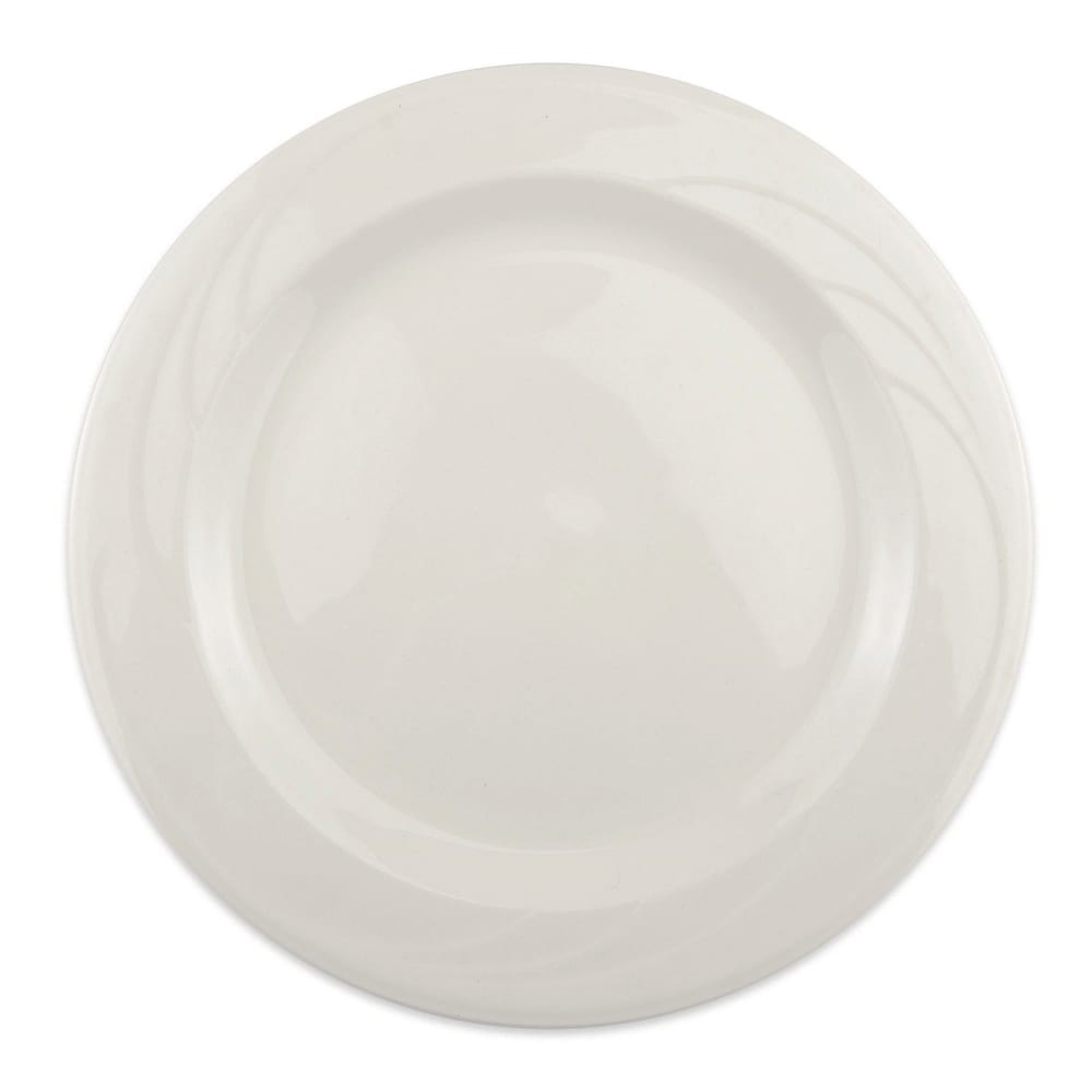 Libbey 950038868 9 1/8" Round Plate w/ Cascade Pattern, Flint Body