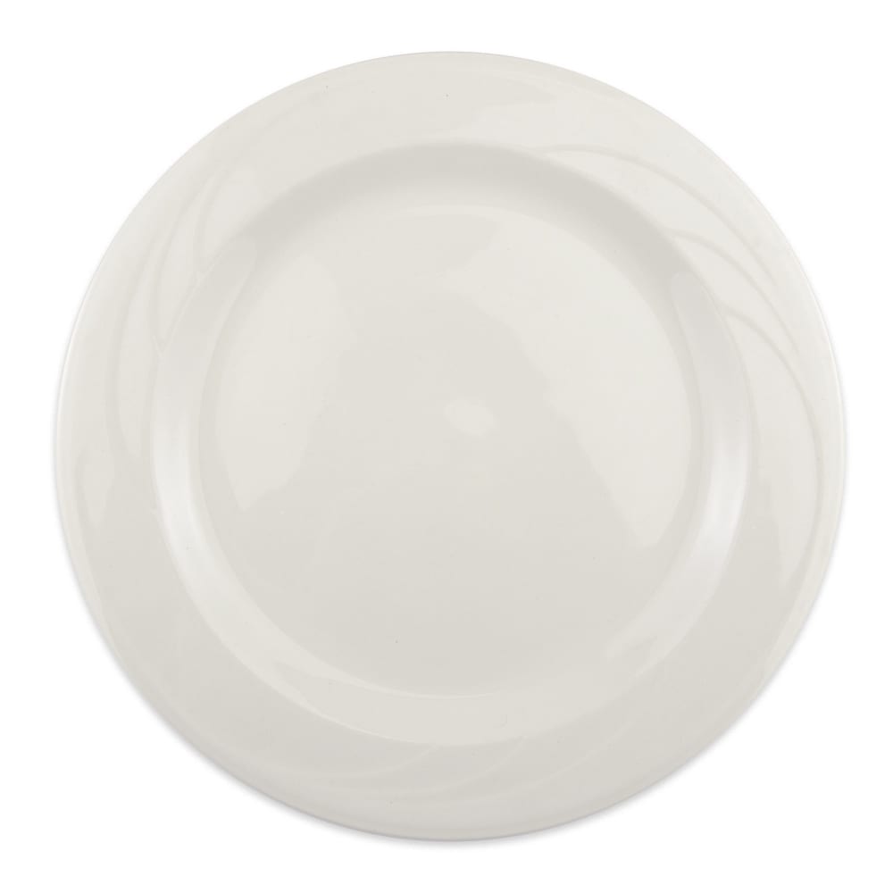 Libbey 950038871 10 1/2" Round Plate w/ Cascade Pattern, Flint Body