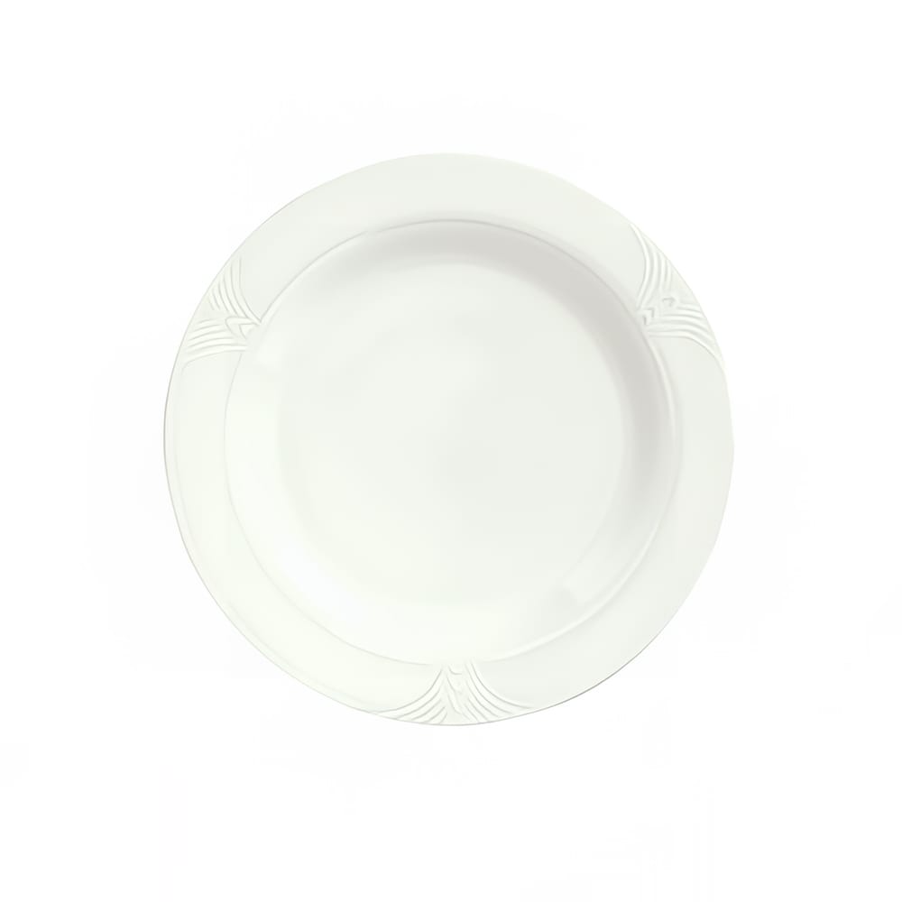 Libbey 950041313 9 3/4" Round Plate w/ Cafe Royal Pattern, Royal Rideau