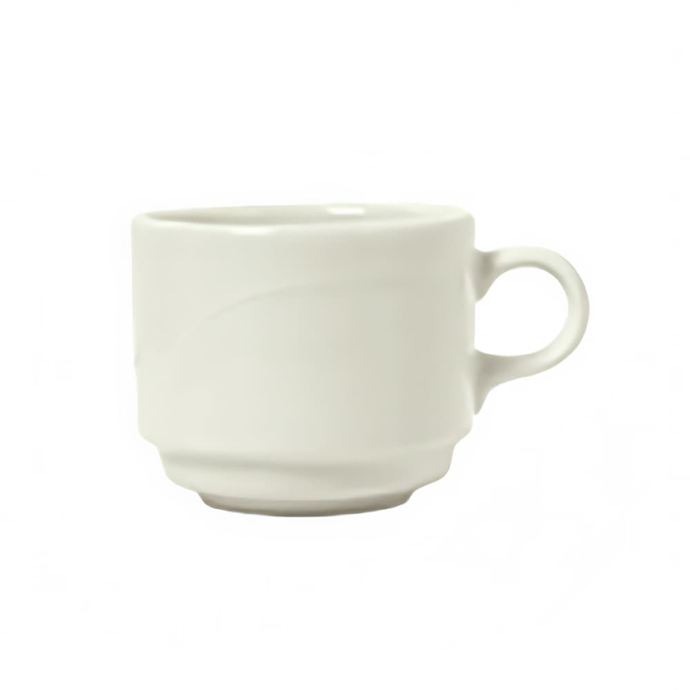 Libbey 950093107 8 1/2 oz Stacking Cup w/ 1 Swirl, Cascade Pattern & Savoy Shape, Flint Body