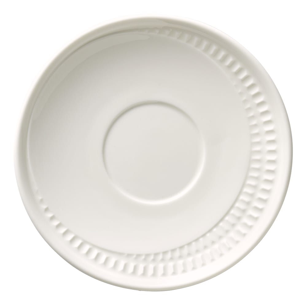 Libbey 968001012 6" Round Zipline Saucer - Porcelain, White
