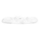 Libbey 999023303 13 3/4" x 5" Oval Porcelain Tray w/ (3) Compartments, Lunar White thumbnail 4