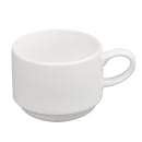 Libbey 999023 531 9 oz Constellation Cup - Porcelain, Lunar White thumbnail 2