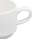 Libbey 999023 531 9 oz Constellation Cup - Porcelain, Lunar White thumbnail 4