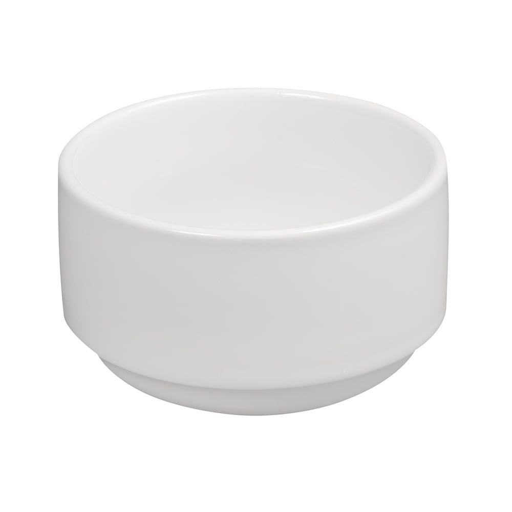 Libbey 999023 705 9 oz Round Constellation Bouillon - Porcelain, Lunar White