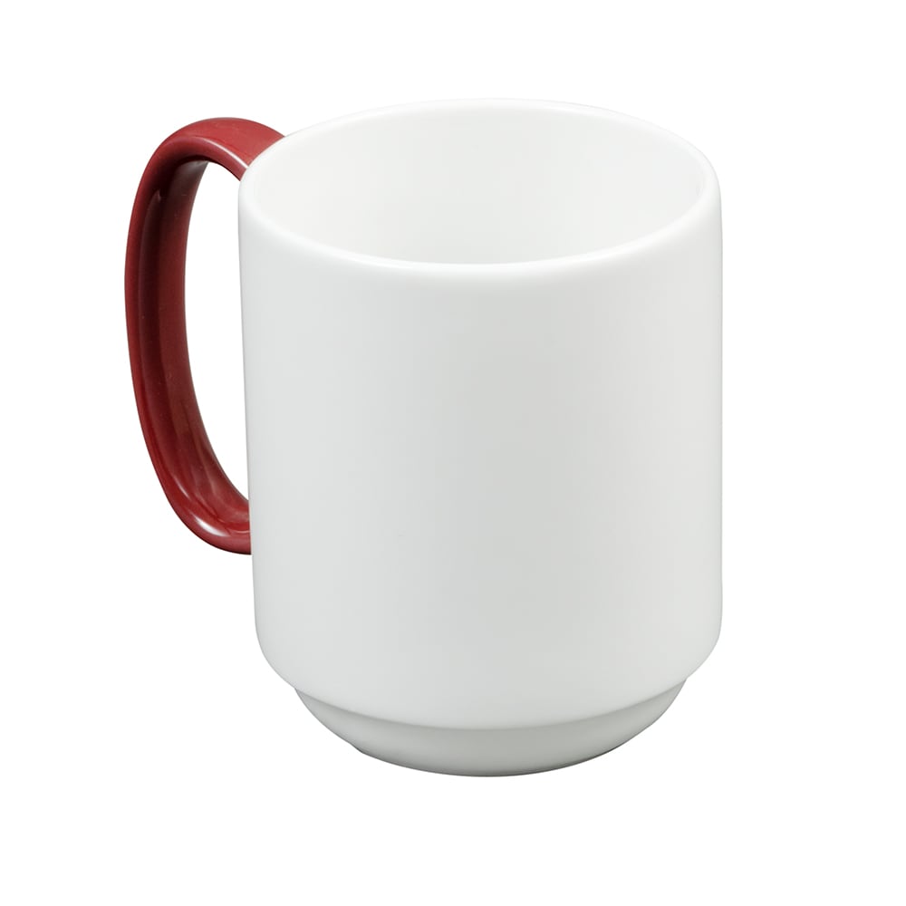Libbey 999025300 8 1/2 oz Porcelain Coffee Mug, Lunar White