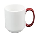 Libbey 999025300 8 1/2 oz Porcelain Coffee Mug, Lunar White thumbnail 2