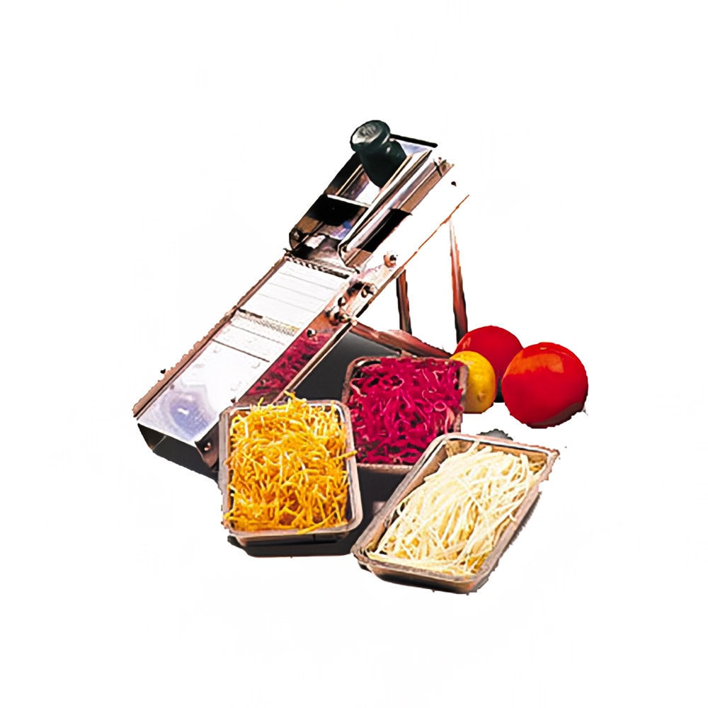 Bron Coucke Bron Coucke Mandoline Slicer w/ Hand Guard & (2) Blades - Stainless Steel (38/39)