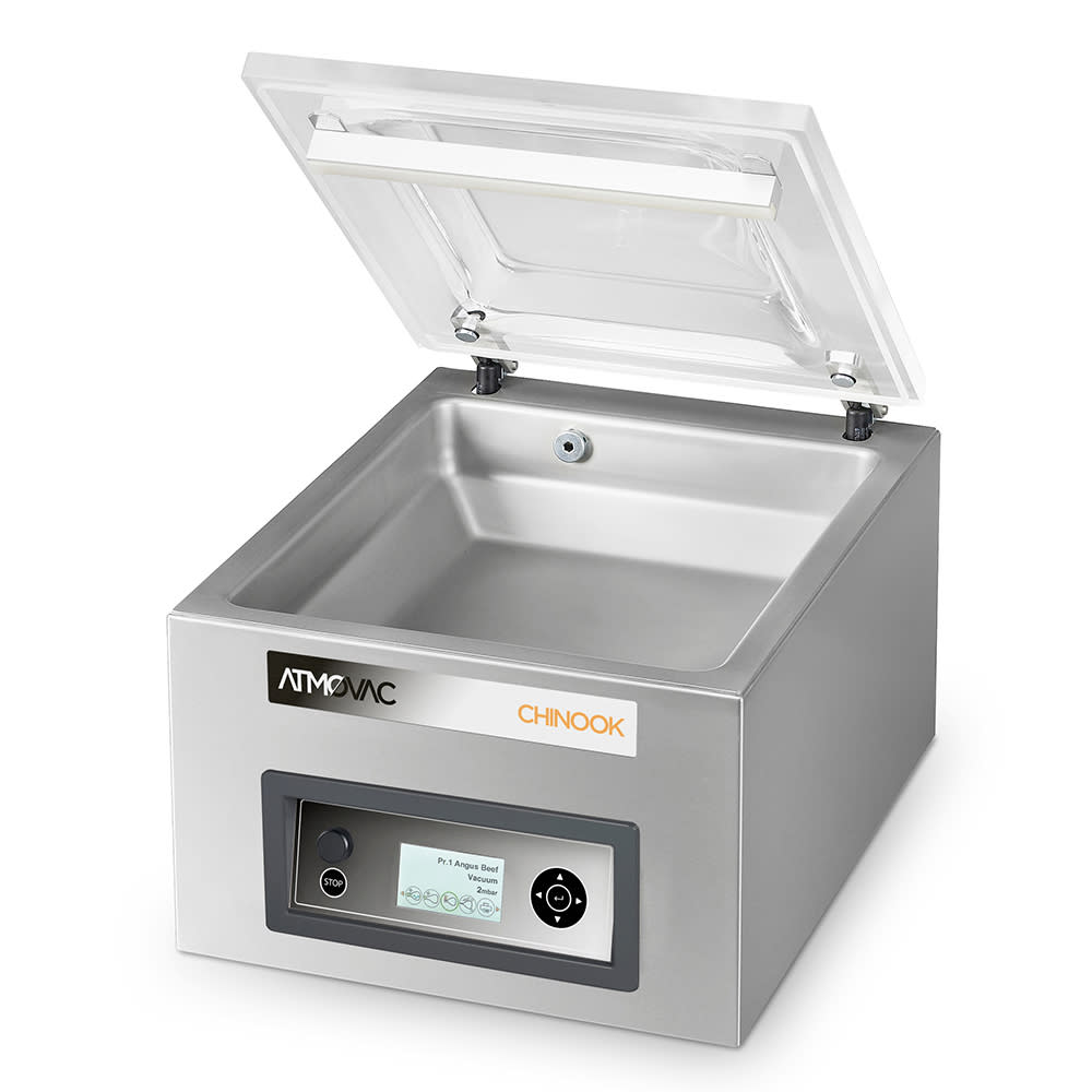Eurodib CHINOOK14PLUS Atomvac Countertop Vacuum Pack Machine w/ 13 1/2" Seal Bar - Stainless, 120v