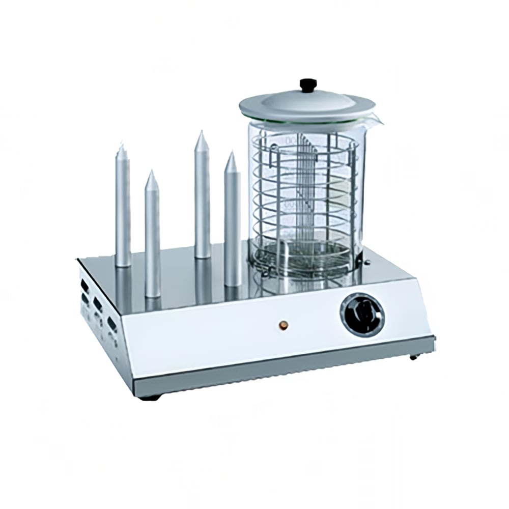 Eurodib HOTDOG Hot Dog Steamer w/ (30) Hot Dog Capacity & (4) Bun Warmers, 120v