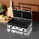 Eurodib PDR3000 Double Commercial Panini Press w/ Cast Iron Grooved Plates, 208-240v/1ph thumbnail 2