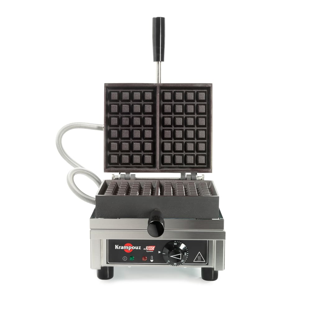 Krampouz Single Brussels Waffle Maker w/ Cast Iron Grids, 1440W (WECCBCAS)