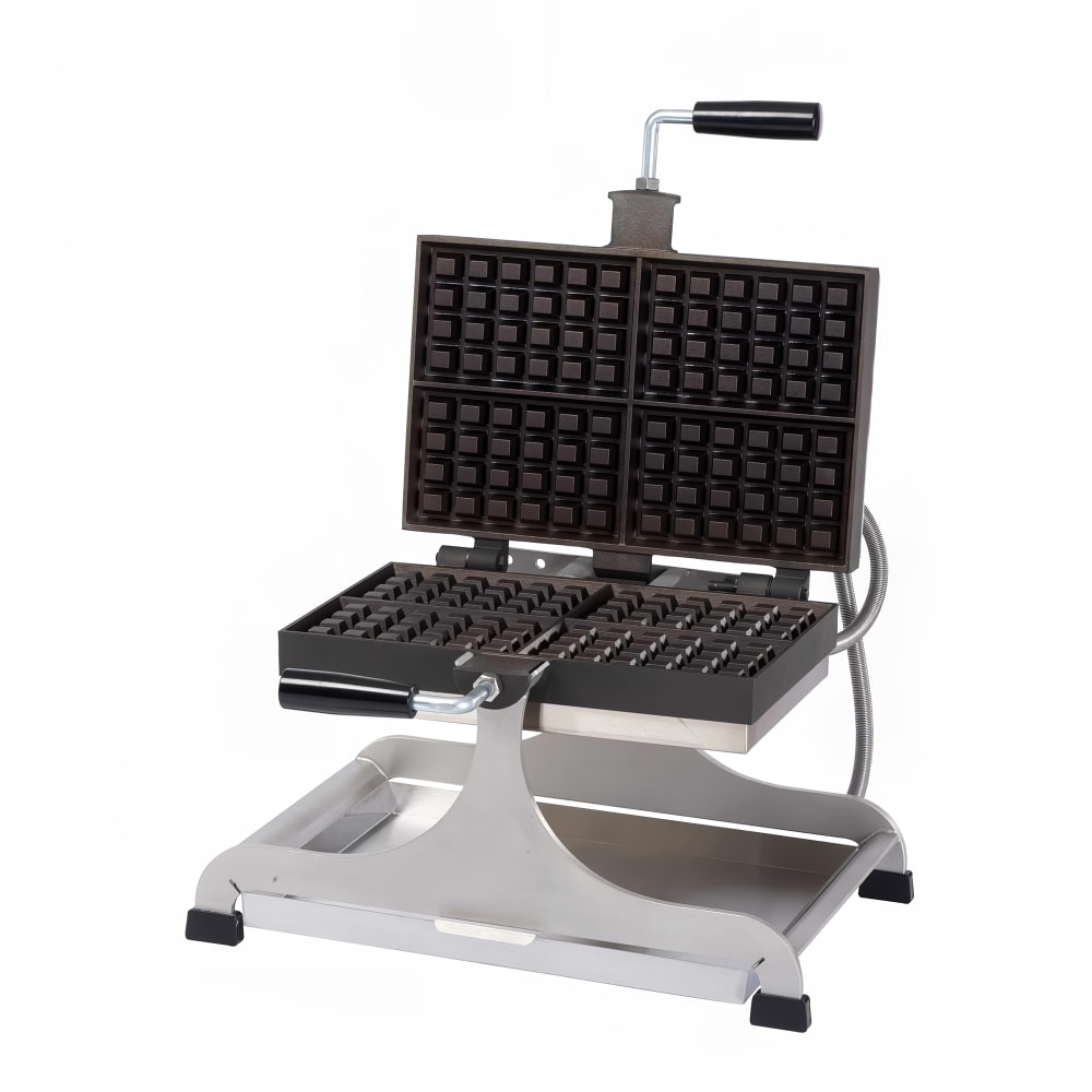 Krampouz Single Brussels Waffle Maker W/ Cast Iron Grids, 2600W (WECCBEAT)