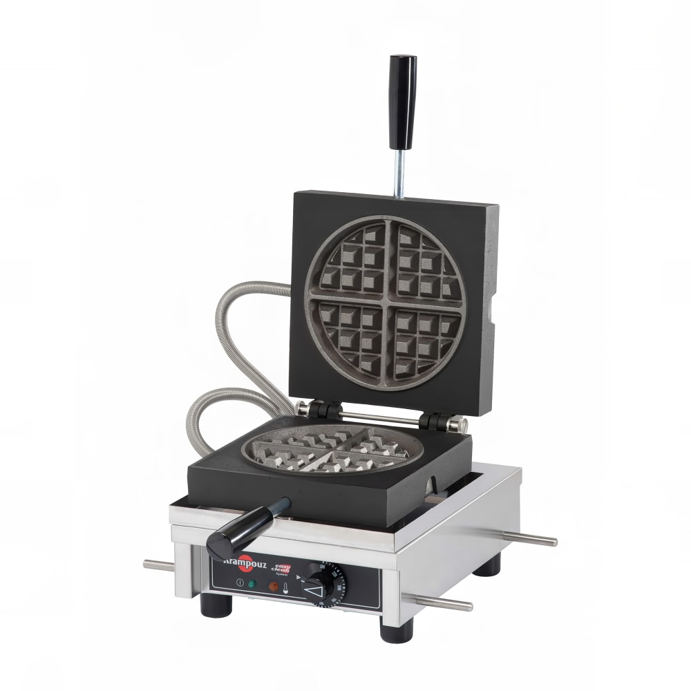 Krampouz Single Classic American Waffle Maker W/ Cast Iron Grids, 1440W (WECCCCAS)