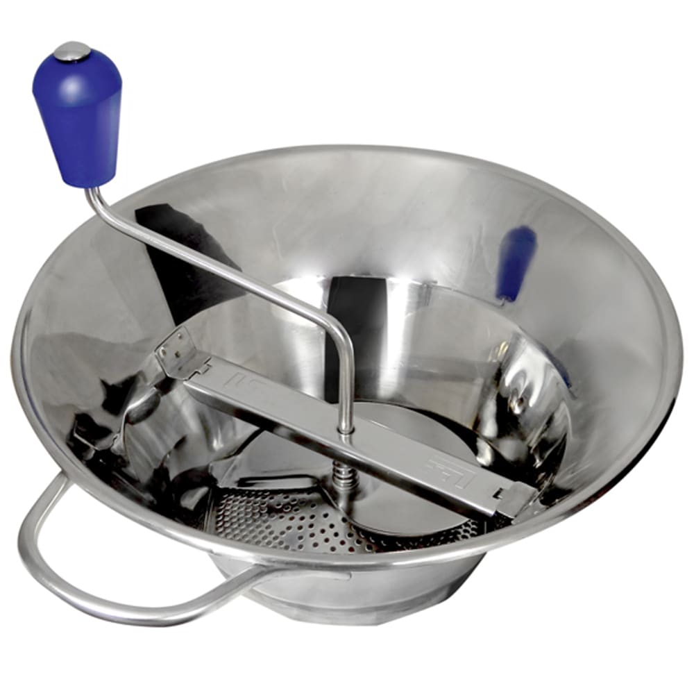 Eurodib X3 5 qt Food Mill w/ (3) Grids - 9 3/4" Deep, Stainless Steel