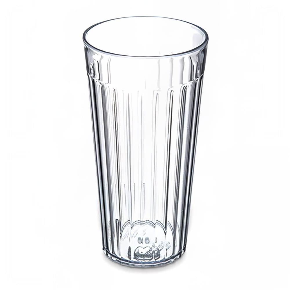 Carlisle 20 oz Clear Fluted Plastic Tumbler (012007)
