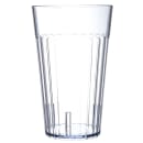 Carlisle 32 oz Clear Fluted Plastic Tumbler (013207) thumbnail 4