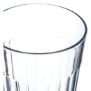 Carlisle 32 oz Clear Fluted Plastic Tumbler (013207) thumbnail 5