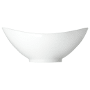 Carlisle 3 3/10 qt Oval Footed Scoop Bowl, Plastic, White (041102) thumbnail 2