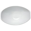 Carlisle 3 3/10 qt Oval Footed Scoop Bowl, Plastic, White (041102) thumbnail 3