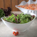 Carlisle 3 3/10 qt Oval Footed Scoop Bowl, Plastic, White (041102) thumbnail 5