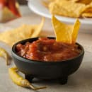 Carlisle 3 oz Melamine Molcajete Salsa Dish, Black (087303) thumbnail 5