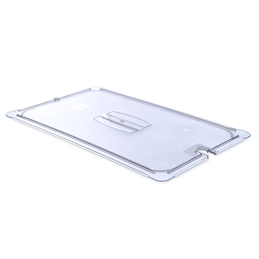 Carlisle Universal Full Size Food Pan Lid - Notched, Clear (10211U07)