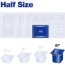 Carlisle 8"D Half Size Food Pan - Stackable (10223B07) thumbnail 6