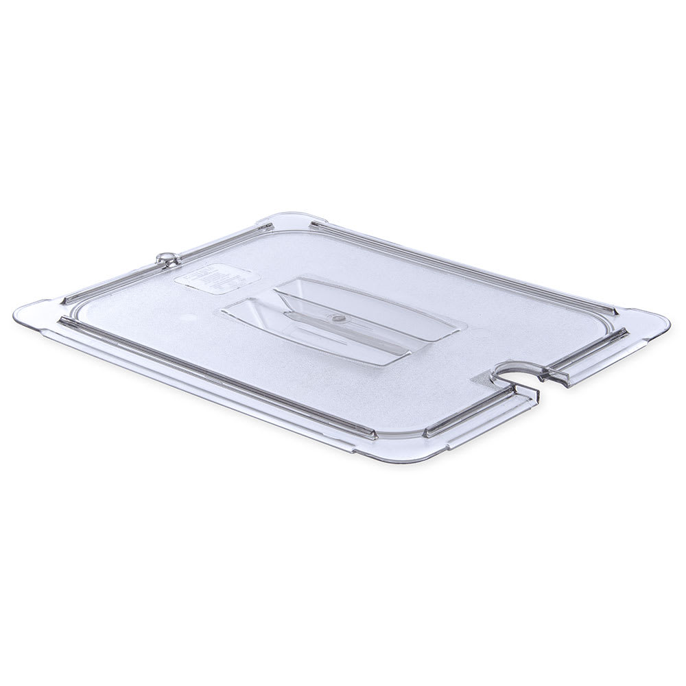 Carlisle Universal Half Size Food Pan Notched Lid - Clear (10231U07)