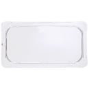 Carlisle Universal 1/3 Size Food Pan Lid - Flat, Clear (10276U07) thumbnail 2