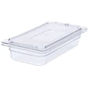 Carlisle Universal 1/3 Size Food Pan Lid - Flat, Clear (10276U07) thumbnail 3