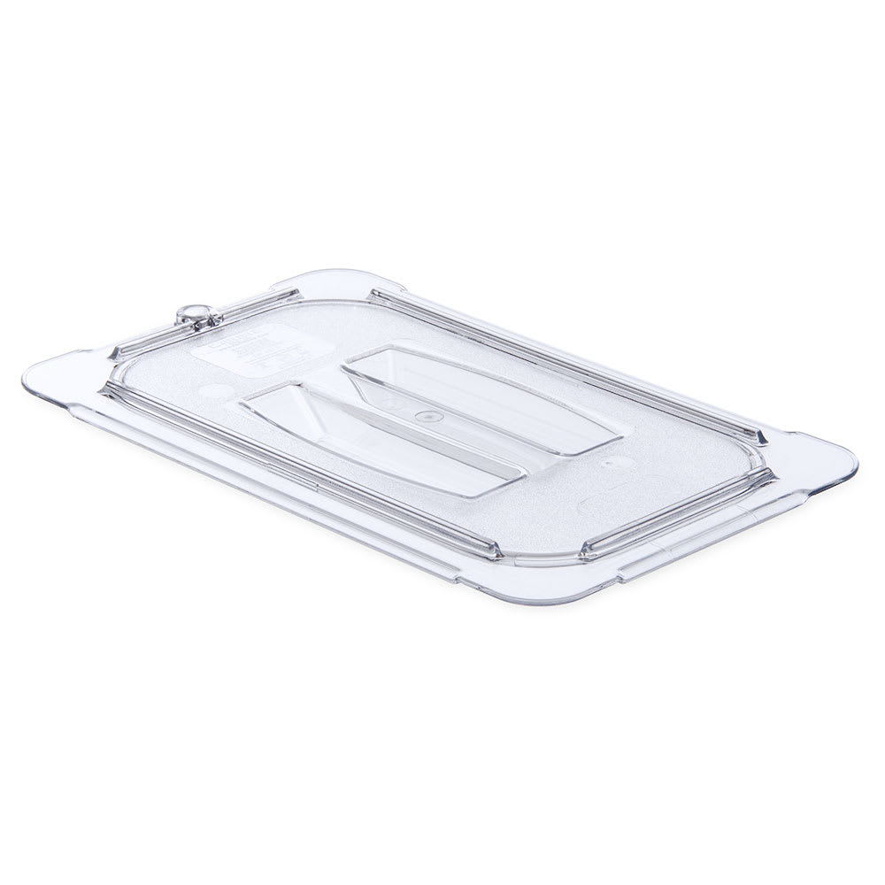 Carlisle Universal 1/4 Size Food Pan Solid Lid - Clear (10290U07)