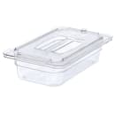 Carlisle Universal 1/4 Size Food Pan Solid Lid - Clear (10290U07) thumbnail 3