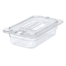 Carlisle Universal 1/4 Size Food Pan Notched Lid - Clear (10291U07) thumbnail 3