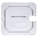 Carlisle Universal 1/6 Size Food Pan Notched Lid - Clear (10311U07) thumbnail 2
