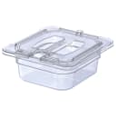 Carlisle Universal 1/6 Size Food Pan Notched Lid - Clear (10311U07) thumbnail 3