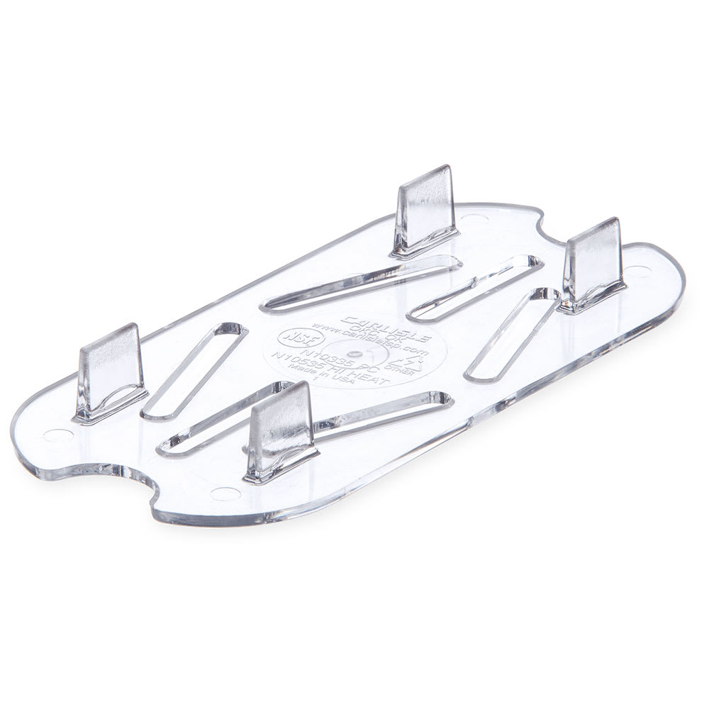 Carlisle 1/9 Size Food Pan Drain Grate - Clear (1033507)