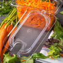 Carlisle Universal 1/9 Size Food Pan Lid - Flat, Notched, Clear (10337U07) thumbnail 5