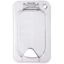 Carlisle Universal Ninth-Size Hinged Food Pan Lid - Notched, Polycarbonate, Clear (10339Z07) thumbnail 2