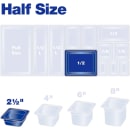 Carlisle 2 1/2"D Half Size High Temp Food Pan - Stackable (10420B13) thumbnail 5