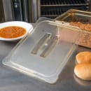 Carlisle Universal Half Size High Heat Food Pan Solid Lid - Amber (10430U13) thumbnail 4